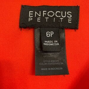 Gorgeous red/orange Enfocus Petites Dress, size 6P.